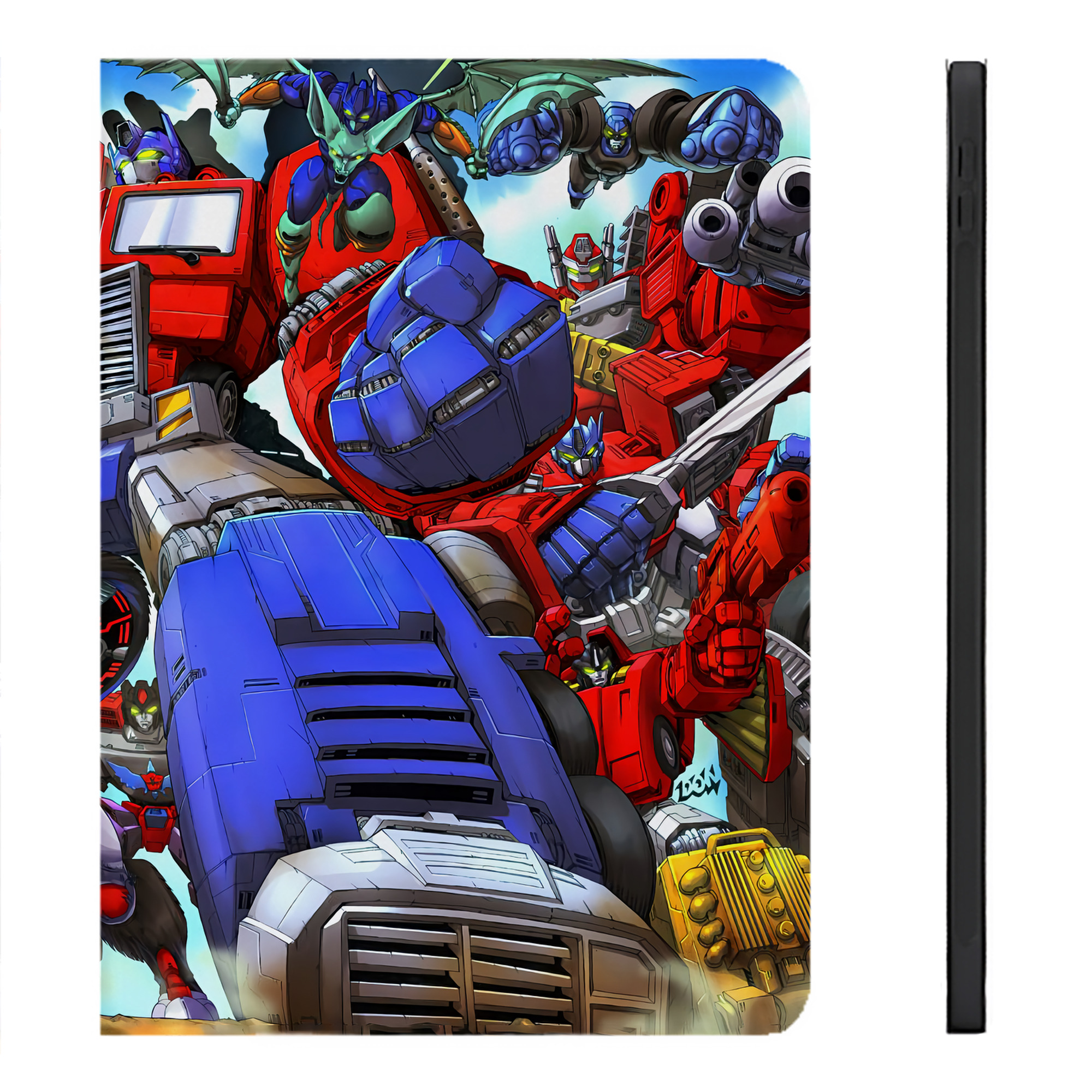 （画像用） Transformers トランスフォーマー IPadケース ペンホルダー付き ブックスタイルデザイン